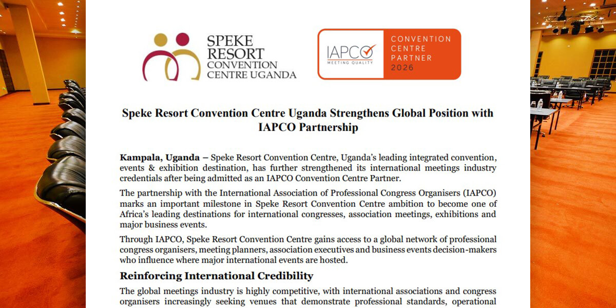 Speke Resort Convention Centre Uganda Strengthens Global Position with IAPCO Partnership